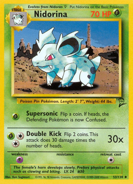 Nidorina (53/130) [Base Set 2] - for just $0.50! 