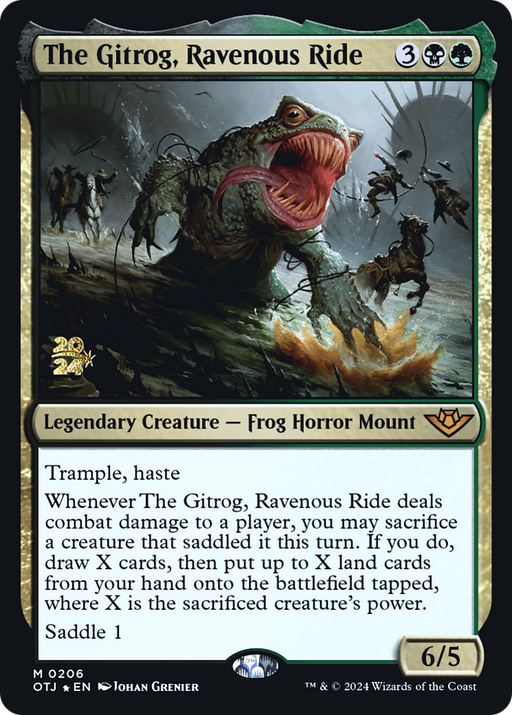 The Gitrog, Ravenous Ride (PRE-206) - Outlaws of Thunder Junction Promos Foil - for just $1.83! 