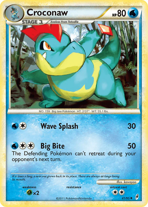 Croconaw (41/95) [HeartGold & SoulSilver: Call of Legends] - for just $0.30! 