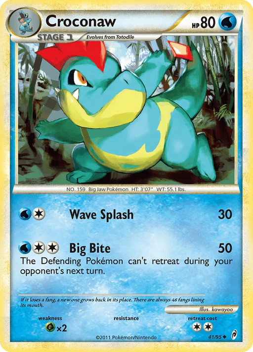 Croconaw (41/95) [HeartGold & SoulSilver: Call of Legends] - for just $0.35! 