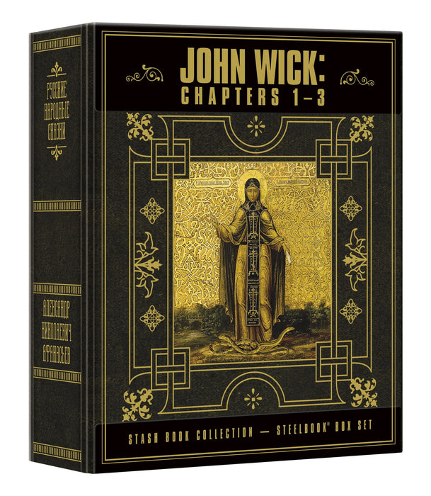 John Wick: Chapters 1-3 Stash Book Collection - Steelbook Box Set (4K Ultra HD + Blu-Ray + Digital Copy) - for just $66.99! 