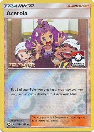 Acerola (112a/147) (League Promo 3rd Place) [Sun & Moon: Burning Shadows] - for just $2.70! 