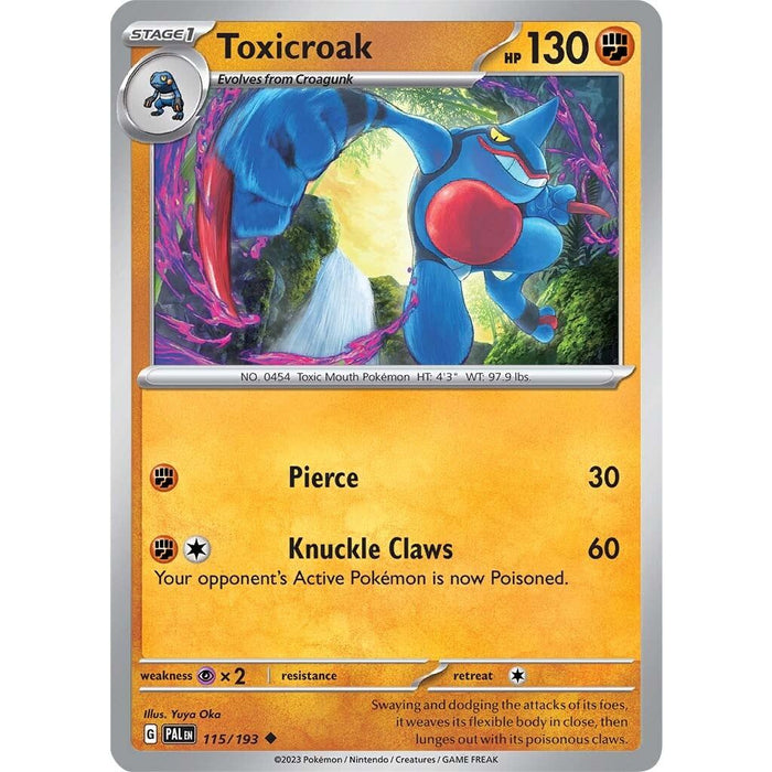 Toxicroak (115/193) [Scarlet & Violet: Paldea Evolved] - Just $0.04! Shop now at Retro Gaming of Denver