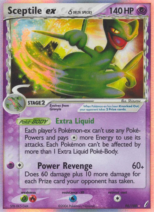 Sceptile ex (96/100) (Delta Species) [EX: Crystal Guardians] - for just $81.80! 