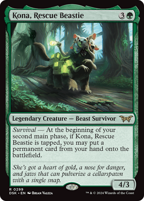 Kona, Rescue Beastie (DSK-299) - Duskmourn: House of Horror Foil - for just $0.54! 