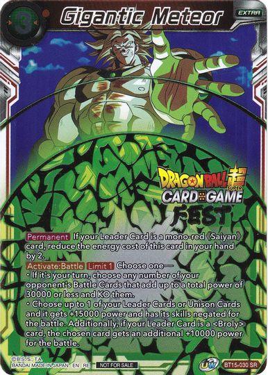 Gigantic Meteor (Card Game Fest 2022) (BT15-030) [Tournament Promotion Cards] - for just $0.80! 