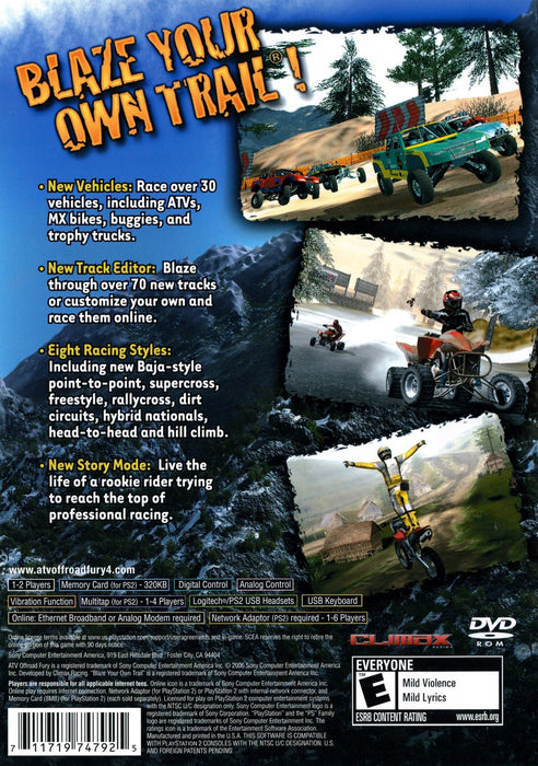 ATV Offroad Fury 4 – PlayStation 2 (PS2) - for just $4.99! 