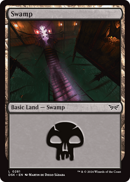 Swamp (DSK-281) - Duskmourn: House of Horror Foil - for just $0.08! 