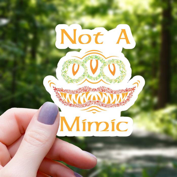 Psychedelic Not A Mimic Sticker - 3" - for just $3.50! 