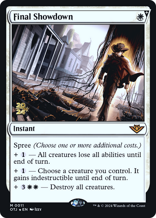 Final Showdown (PRE-011) - Outlaws of Thunder Junction Promos Foil - for just $2.07! 