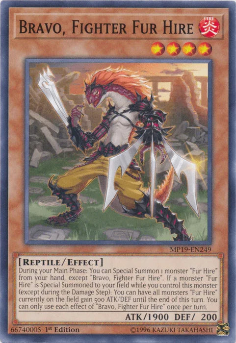 Bravo, Fighter Fur Hire [MP19-EN249] Common - for just $0.10! 