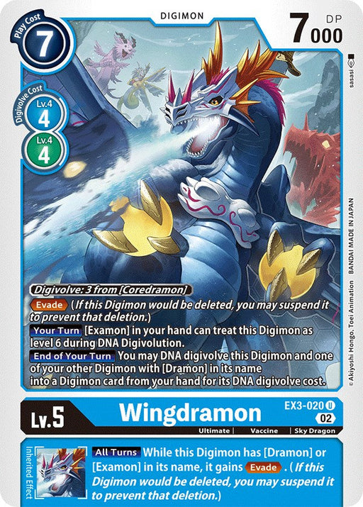 Wingdramon [EX3-020] [Draconic Roar] - Just $0.09! Shop now at Retro Gaming of Denver