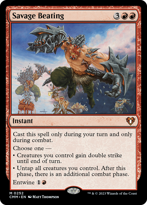Savage Beating (CMM-252) - Commander Masters - for just $2.76! 