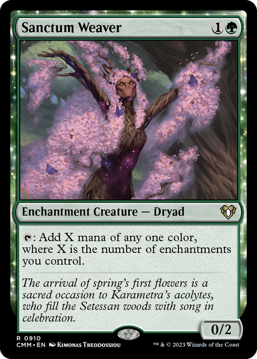 Sanctum Weaver (CMM-910) - Commander Masters: (enchantment) - for just $1.68! 