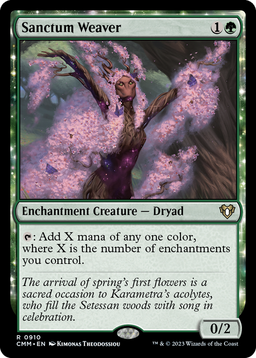 Sanctum Weaver (CMM-910) - Commander Masters: (enchantment) - for just $1.53! 