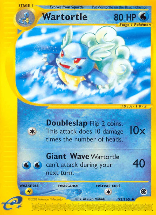 Wartortle (92/165) [Expedition: Base Set] - for just $8.25! 
