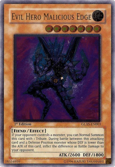 Evil Hero Malicious Edge [GLAS-EN003] Ultimate Rare - for just $46.80! 