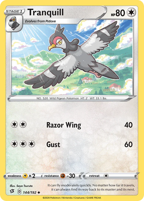Tranquill (144/192) [Sword & Shield: Rebel Clash] - for just $0.10! 
