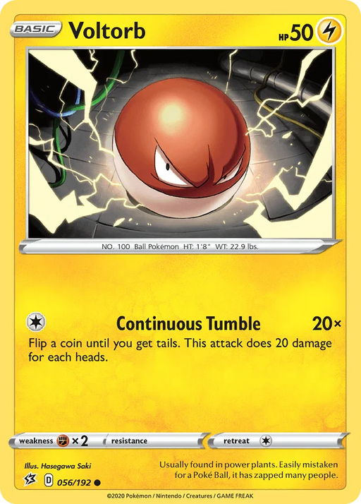 Voltorb (056/192) [Sword & Shield: Rebel Clash] - for just $0.10! 
