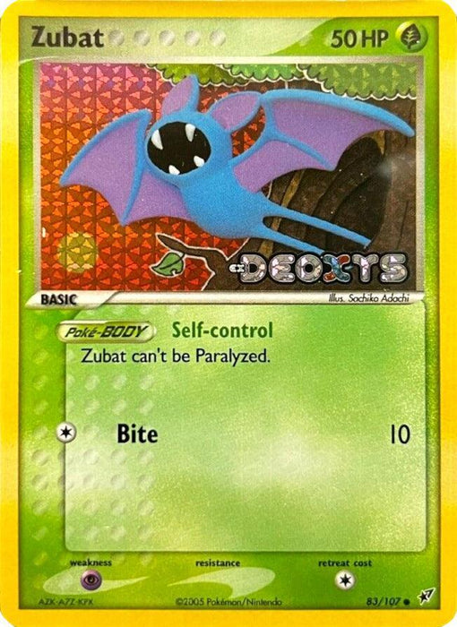 Zubat (83/107) (Stamped) [EX: Deoxys] - for just $5.40! 
