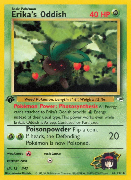 Erika's Oddish (47/132) [Gym Heroes 1st Edition] - for just $1.05! 