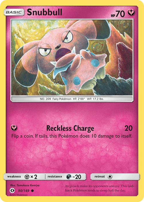 Snubbull (90/149) [Sun & Moon: Base Set] - for just $0.15! 