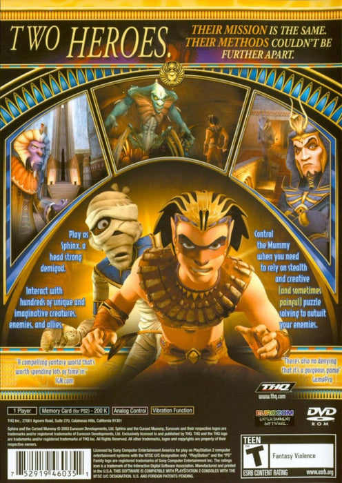 Sphinx and the Cursed Mummy – PlayStation 2 (PS2) - for just $7.99! 