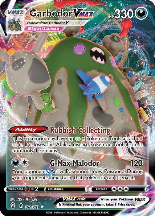Garbodor VMAX (101/203) [Sword & Shield: Evolving Skies] - for just $0.90! 