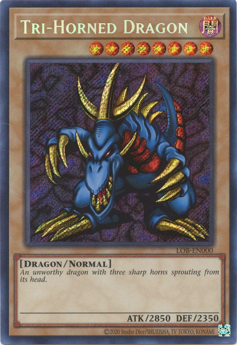 Tri-Horned Dragon (25th Anniversary) [LOB-EN000] Secret Rare - for just $2.30! 