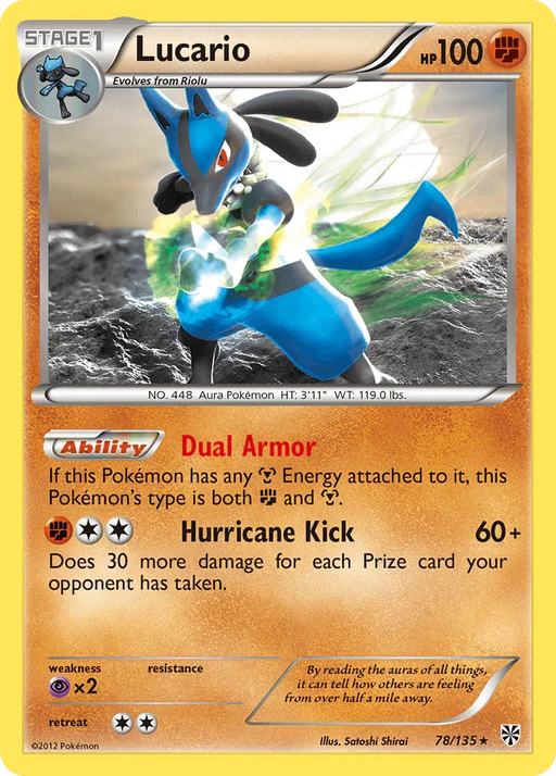 Lucario (78/135) [Black & White: Plasma Storm] - for just $3.95! 