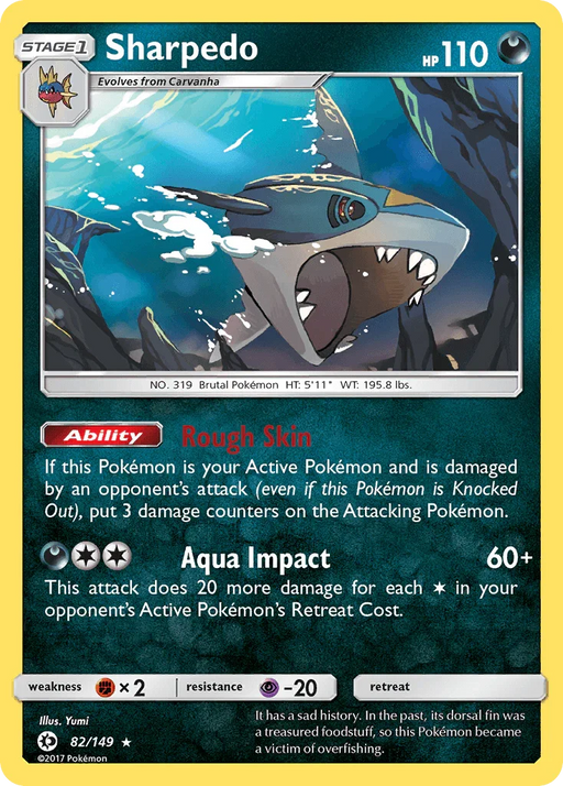 Sharpedo (82/149) [Sun & Moon: Base Set] - for just $0.25! 