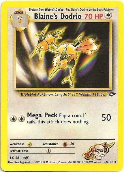Blaine's Dodrio (32/132) [Gym Challenge Unlimited] - for just $0.75! 