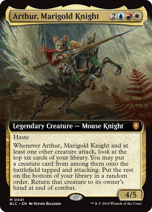 Arthur, Marigold Knight (BLC-041) - Bloomburrow Commander: (Extended Art) - for just $0.34! 
