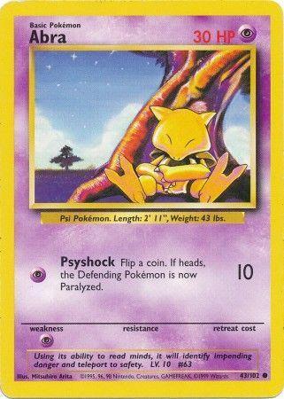Abra (43/102) [Base Set Unlimited] - for just $0.50! 