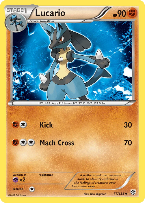 Lucario (77/135) [Black & White: Plasma Storm] - for just $0.80! 