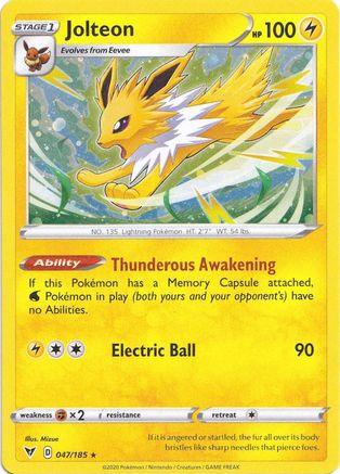 Jolteon (047/185) (Cosmos Holo) [Sword & Shield: Vivid Voltage] - for just $1.25! 