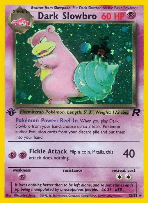 Dark Slowbro (12/82) [Team Rocket 1st Edition] - for just $36.50! 