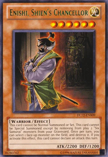 Enishi, Shien's Chancellor (Green) [DL12-EN009] Rare - for just $0.20! 