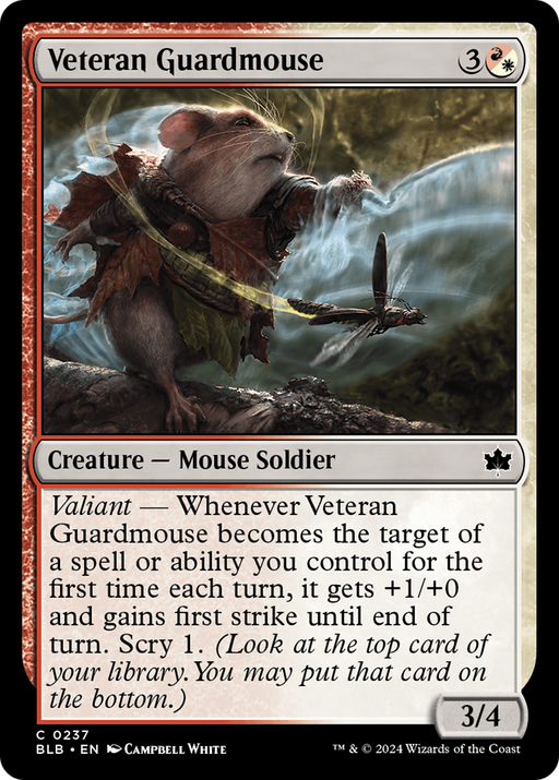 Veteran Guardmouse (BLB-237) - Bloomburrow - for just $0.02! 