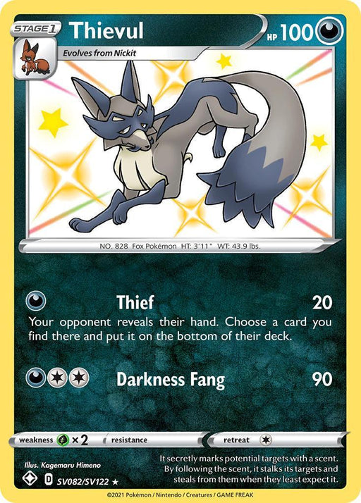 Thievul (SV082/SV122) [Sword & Shield: Shining Fates] - for just $1.05! 
