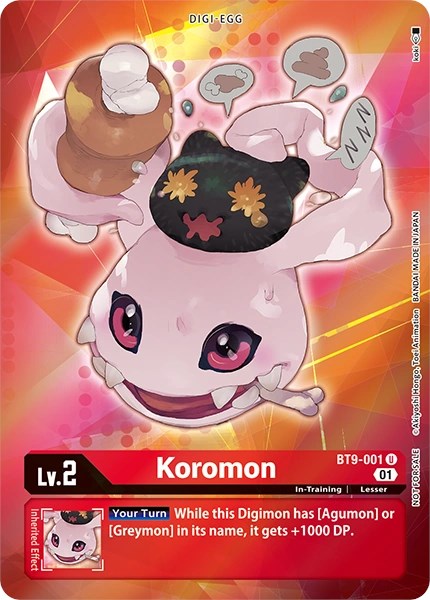 Koromon [BT9-001] (Alternative Art - Box Topper) [X Record] - Just $1! Shop now at Retro Gaming of Denver