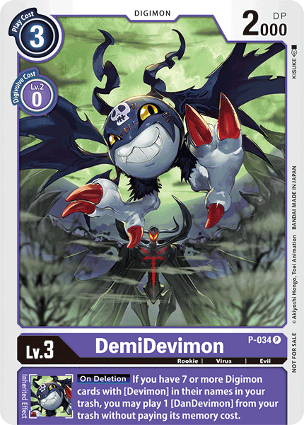 DemiDevimon [P-034] [Promotional Cards] - Just $0.70! Shop now at Retro Gaming of Denver