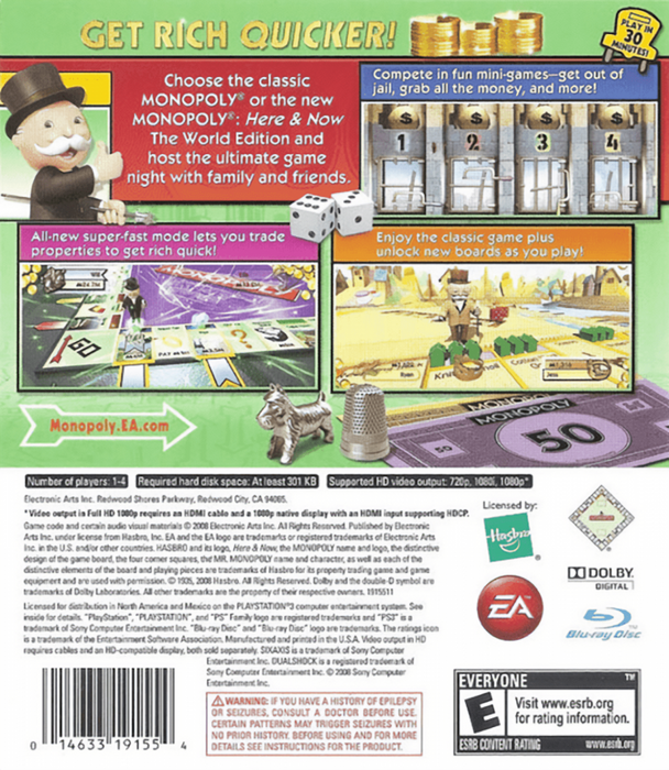 Monopoly – PlayStation 3 (PS3) - for just $8.99! 