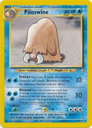 Piloswine (44/111) [Neo Genesis Unlimited] - for just $0.75! 
