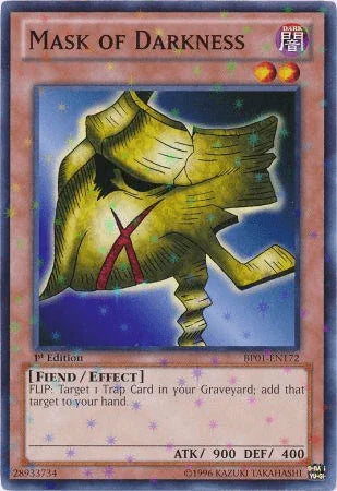 Mask of Darkness [BP01-EN172] Starfoil Rare - for just $0.30! 