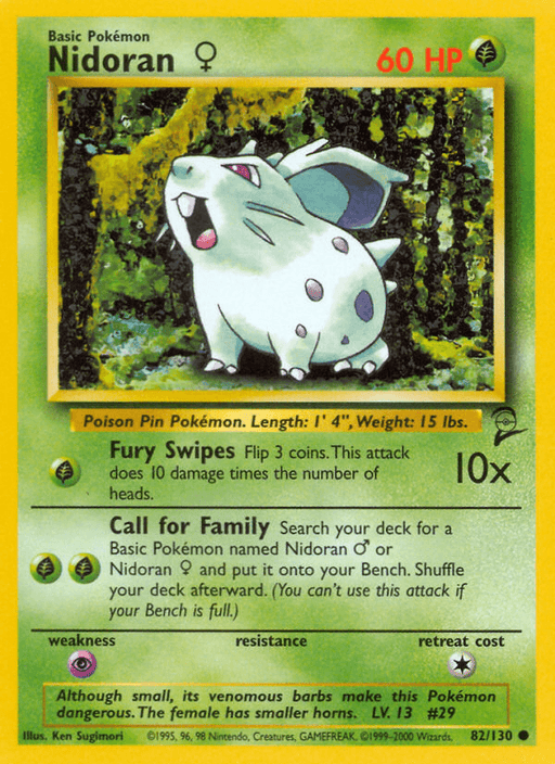 Nidoran (82/130) (Female) [Base Set 2] - for just $0.20! 