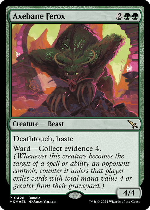 Axebane Ferox (UMP-428) - Murders at Karlov Manor Foil - for just $0.06! 