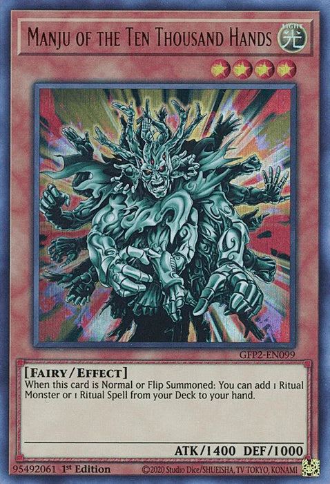 Manju of the Ten Thousand Hands [GFP2-EN099] Ultra Rare - for just $0.70! 