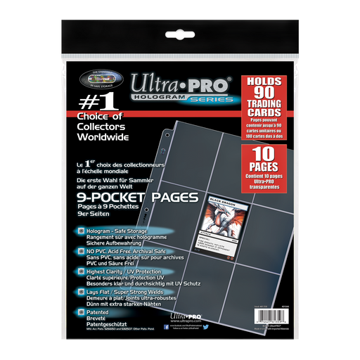 Ultra PRO: Platinum Hologram Standard 9-Pocket Pages - 3-Holes (10-Pack) - for just $0! 