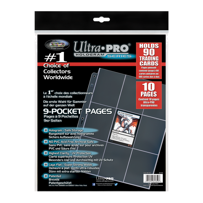 Ultra PRO: Platinum Hologram Standard 9-Pocket Pages - 3-Holes (10-Pack) - for just $0! 